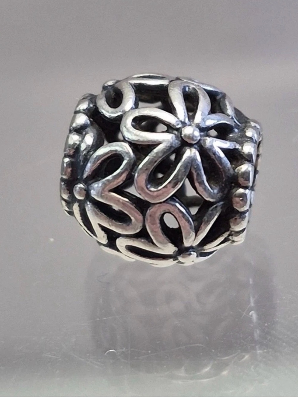 Authentic Pandora Wildflower Walk Charm Sterling Silver 790890 Excellent